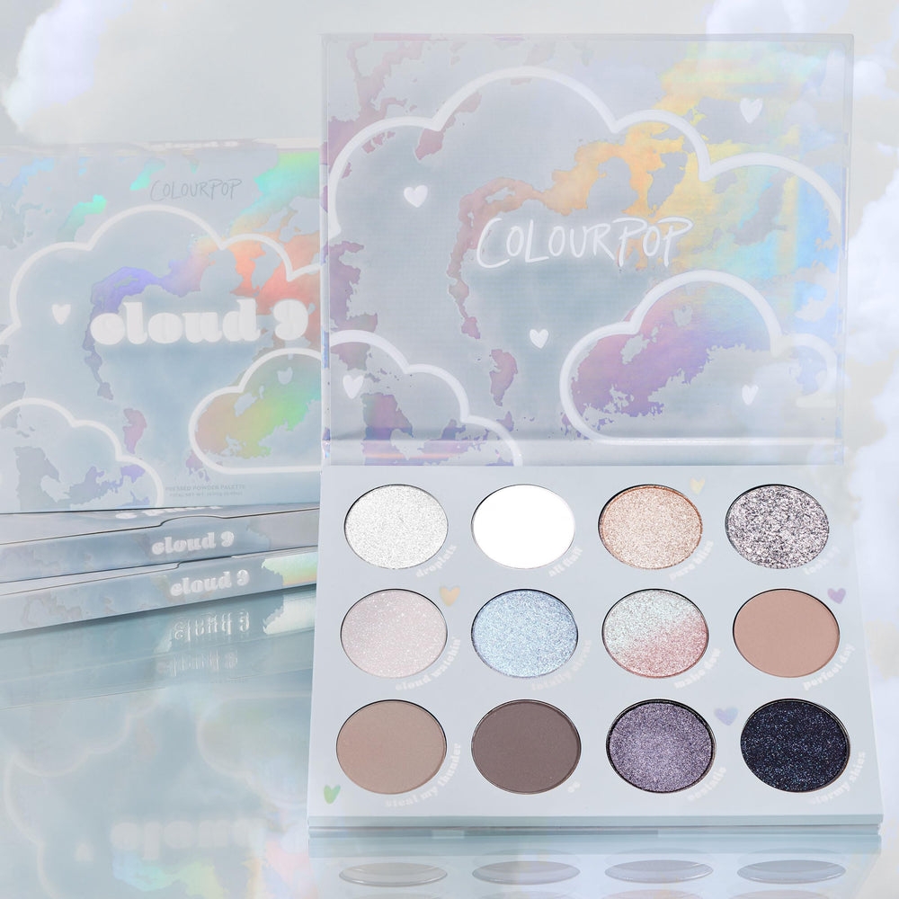 ColourPop Cloud 9 held in hand showing compact size and travel-friendly convenience