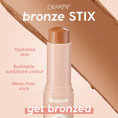 ColourPop Sunny Glow kit with both sticks open showing product shape and color
