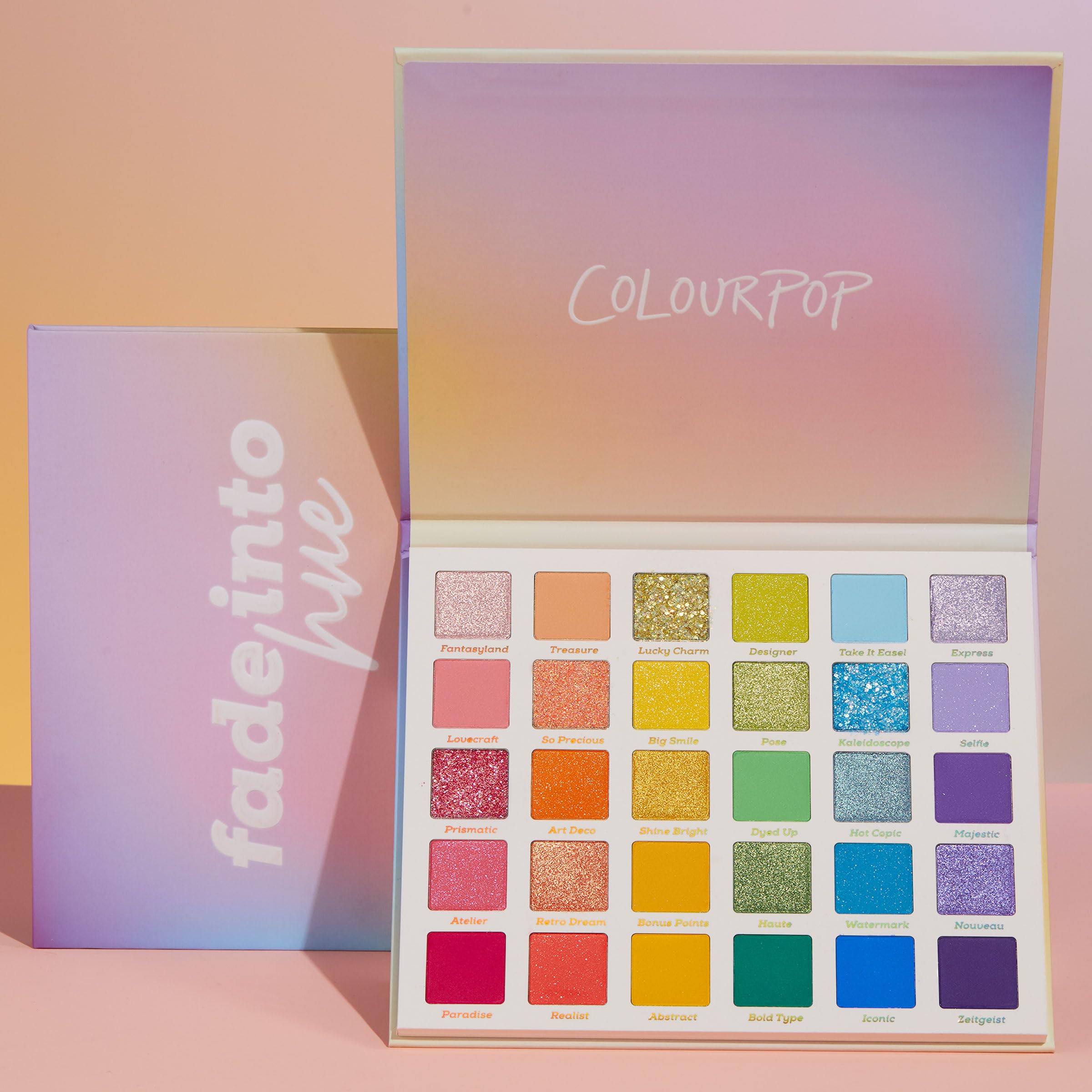ColourPop Fade Into Hue next to a ruler for size comparison and travel-friendly benefit