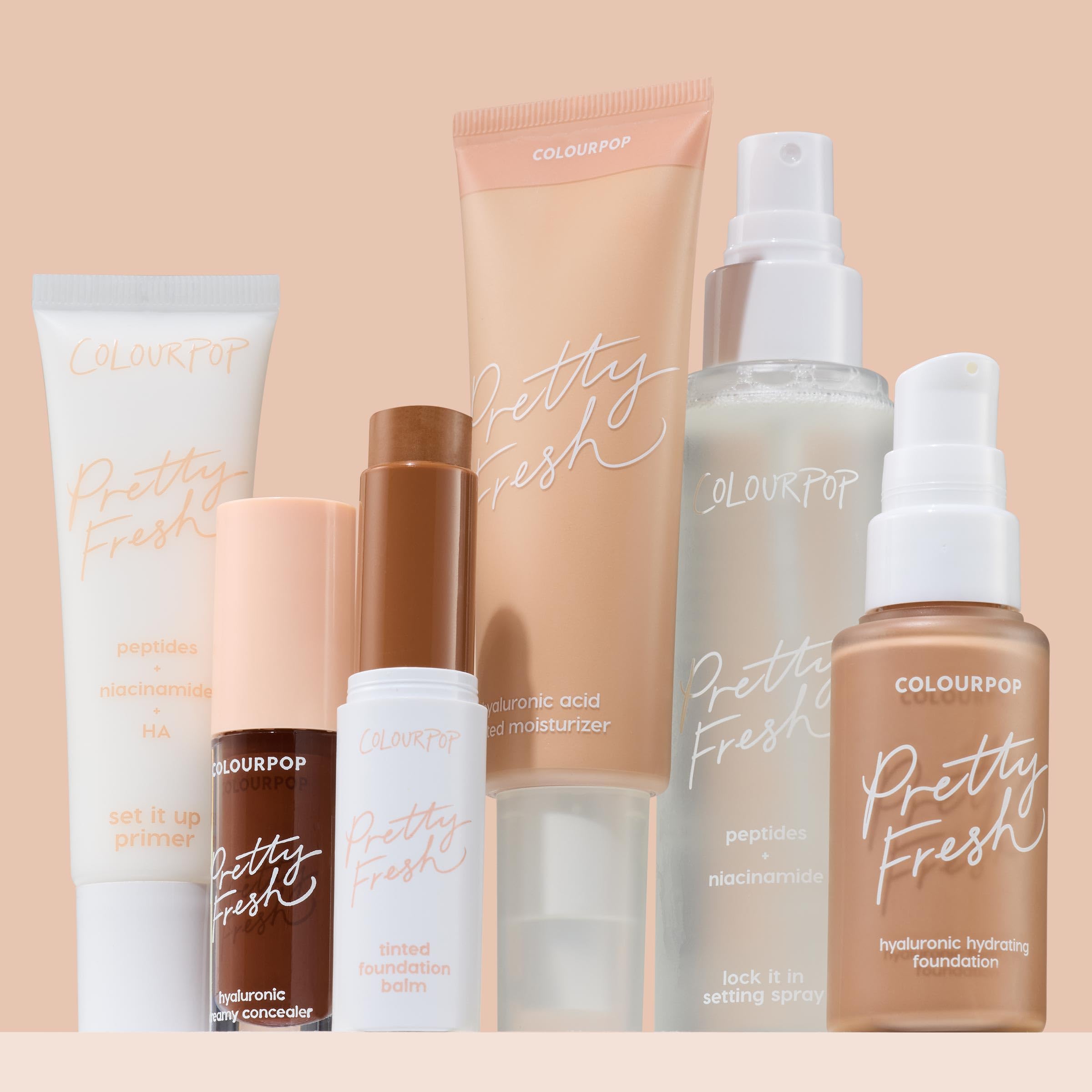 ColourPop tinted moisturizer paired with primer demonstrating layered hydration benefit