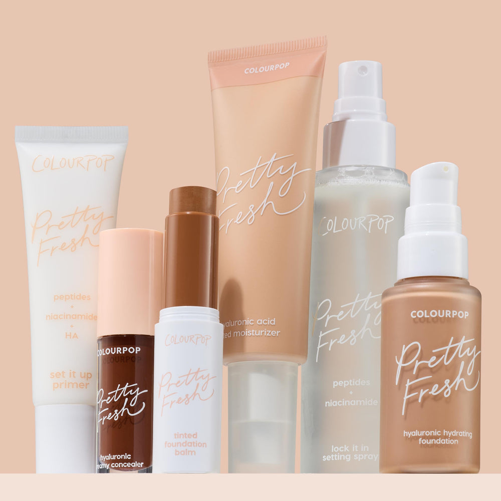ColourPop tinted moisturizer paired with primer demonstrating layered hydration benefit