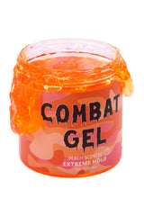 Combat Gel front packaging shows 500ml tub and peach scent benefit