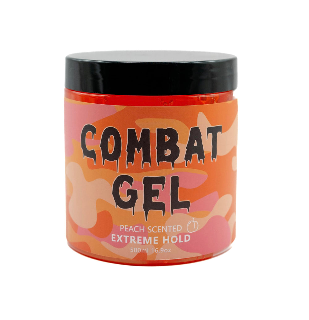 Combat Gel in use styling slick back helping maintain sleek finish