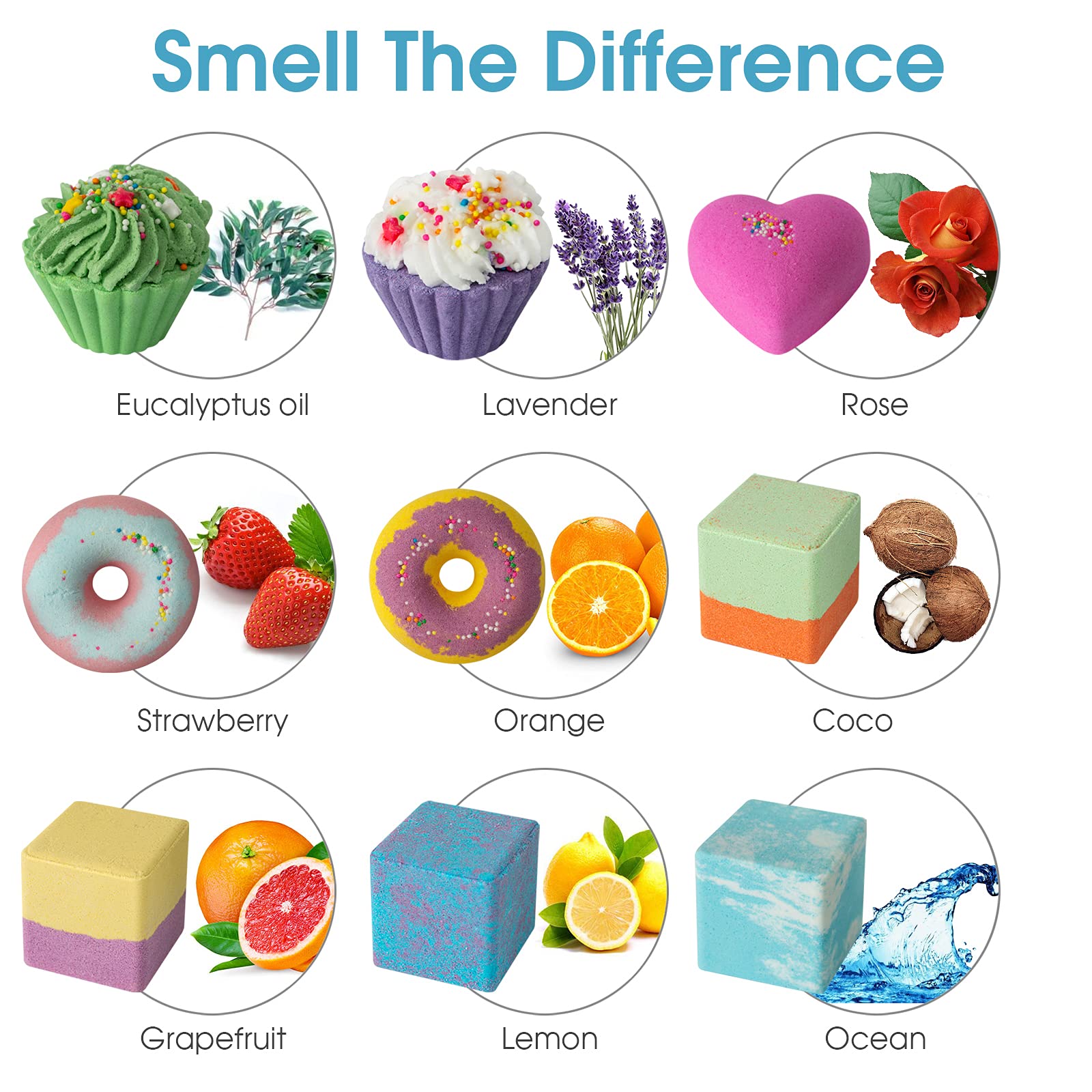 comfso spread of varied colors and shapes that spark kid-friendly bath play