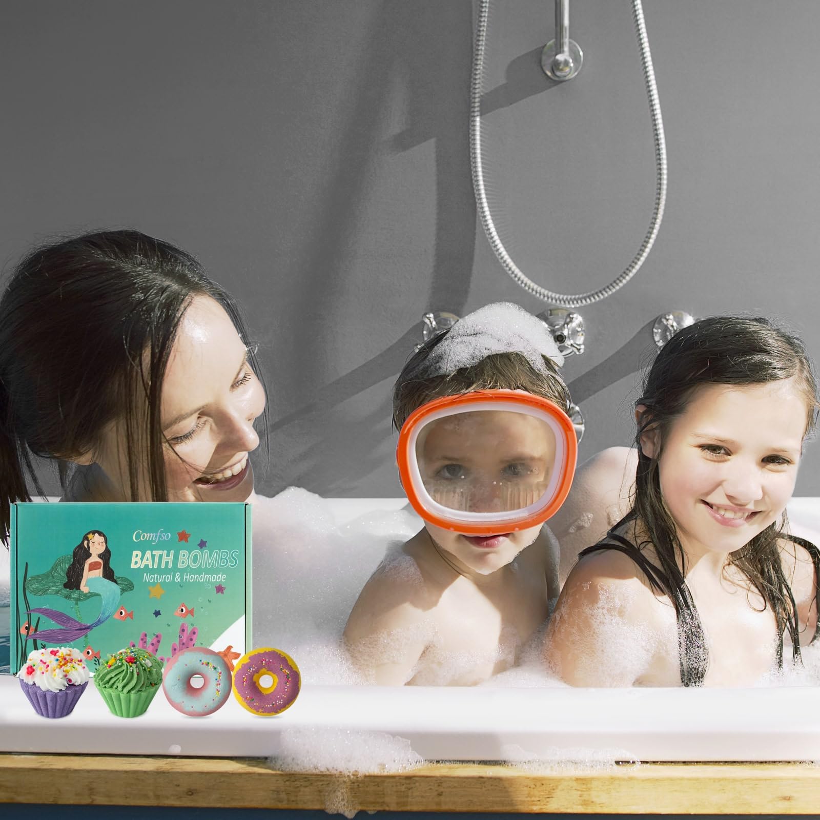 comfso children enjoying bathtub with bath bomb creating safe playful atmosphere benefit