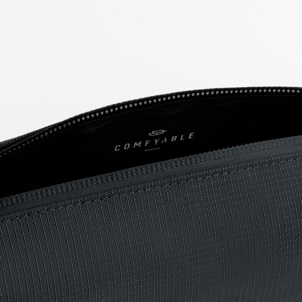 Comfyable close-up of water-resistant fabric texture protecting contents from spills