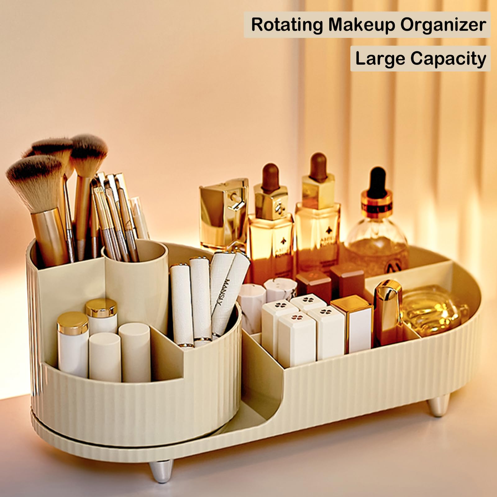 COMFYROOM lifestyle vanity setup with organizer creating a clutter-free display