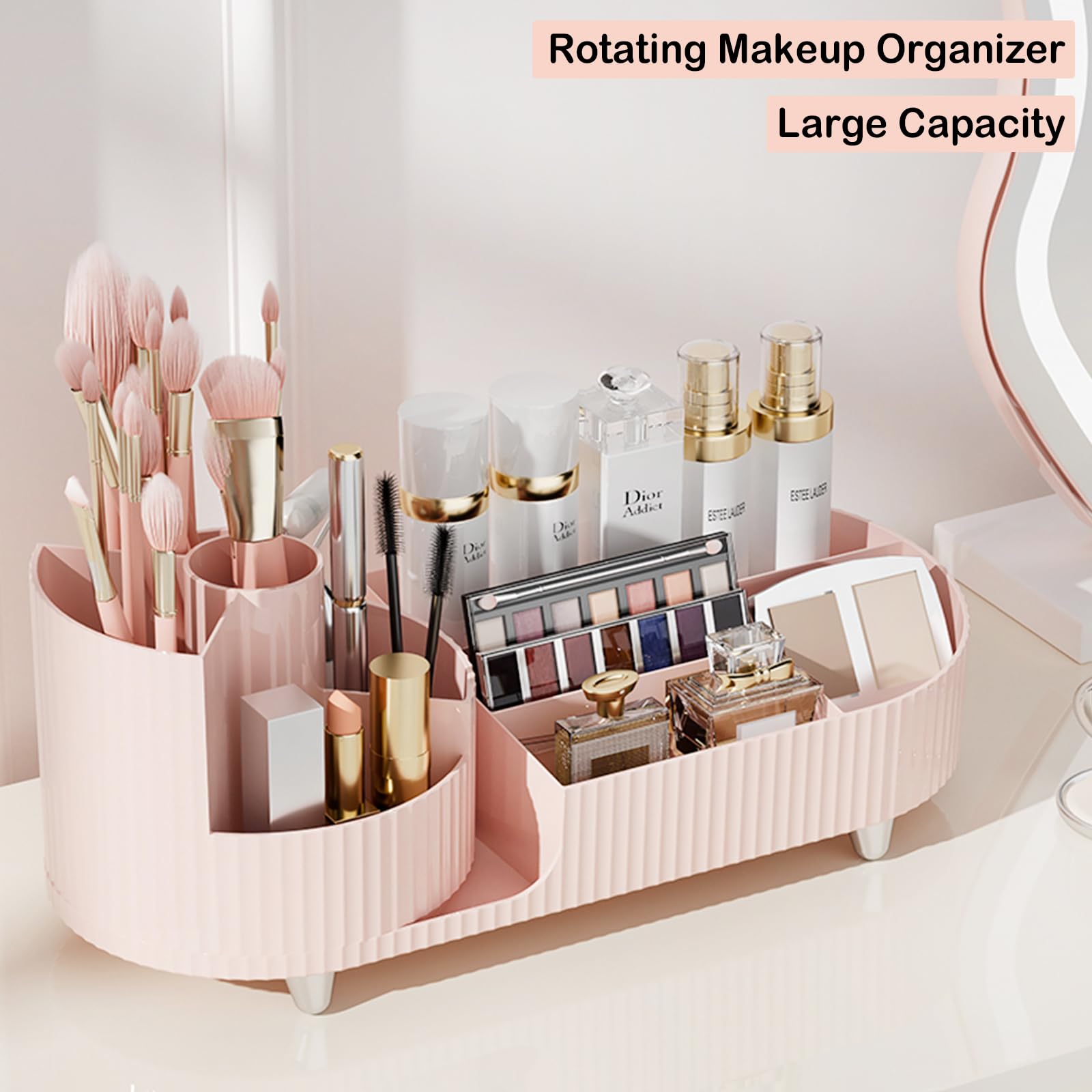 COMFYROOM divided compartment holding palettes and lotions for organized storage
