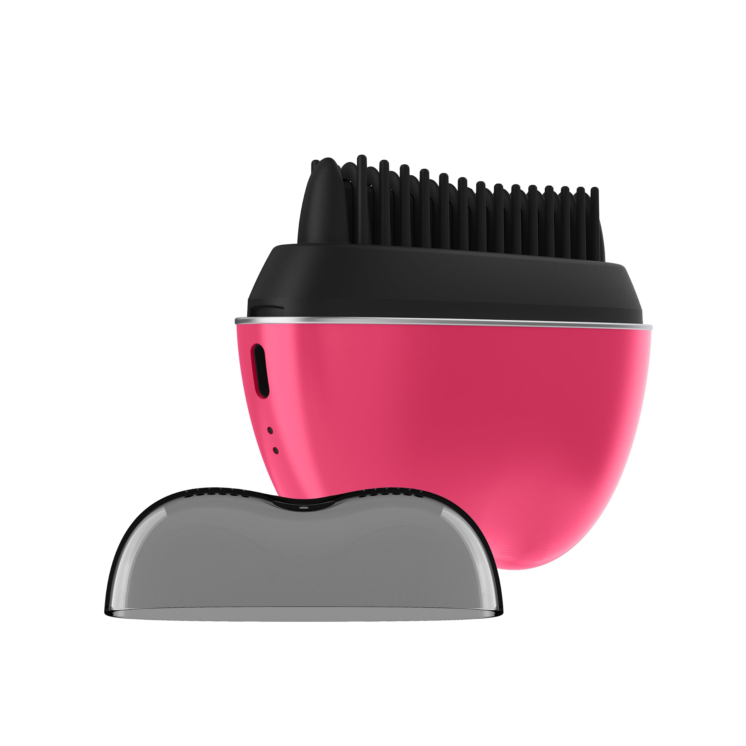 Conair front view of pink touch‑up brush showing compact design and quick styling benefit