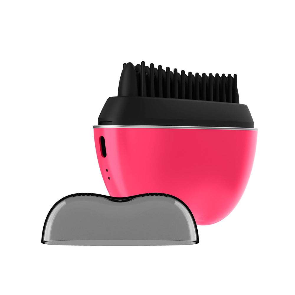 Conair front view of pink touch‑up brush showing compact design and quick styling benefit