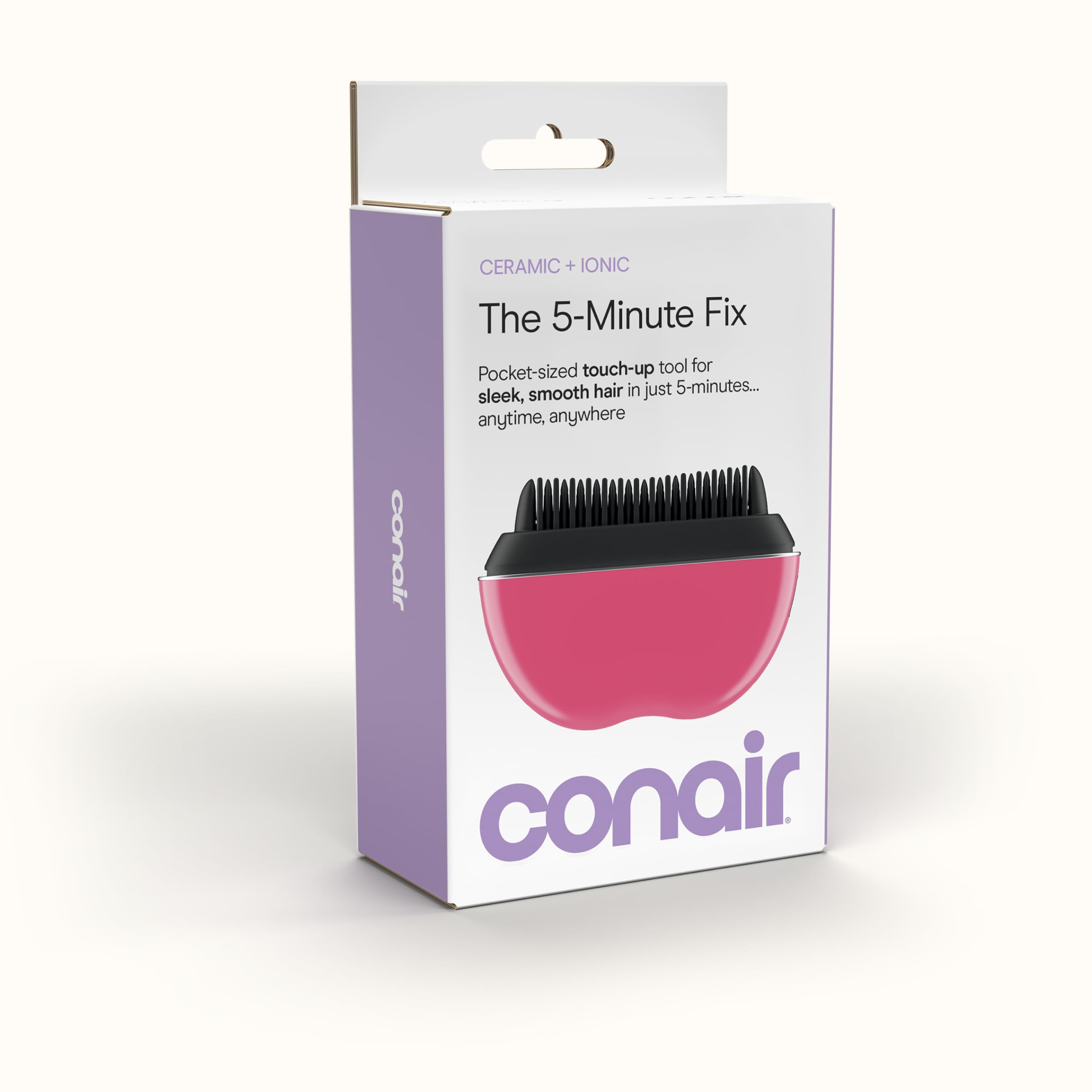 Conair finished hair after touchup showcasing smoother, shinier, refreshed look