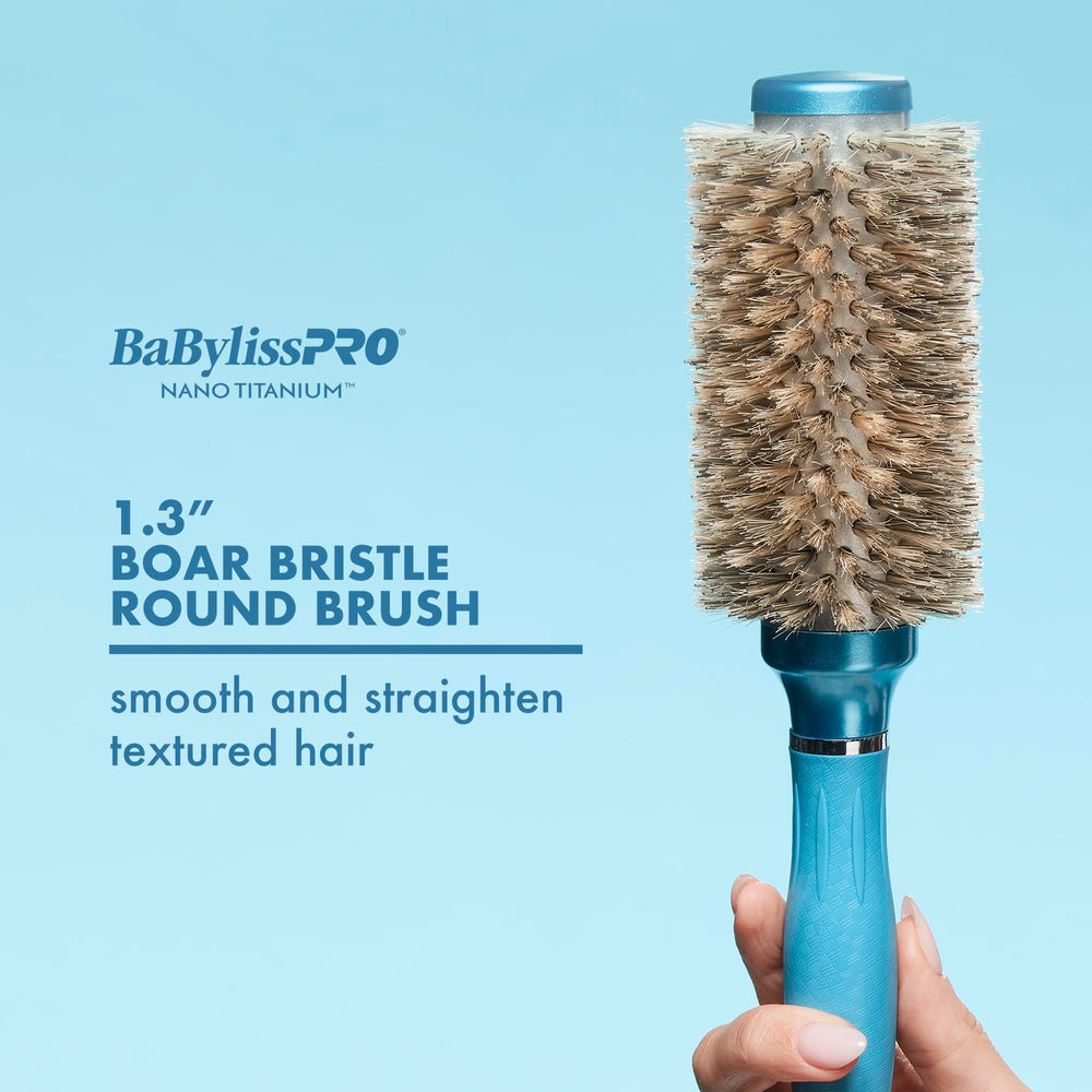 Conair BaBylissPRO barrel close-up showing Nano Titanium heat resilience