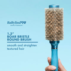 Conair BaBylissPRO barrel close-up showing Nano Titanium heat resilience