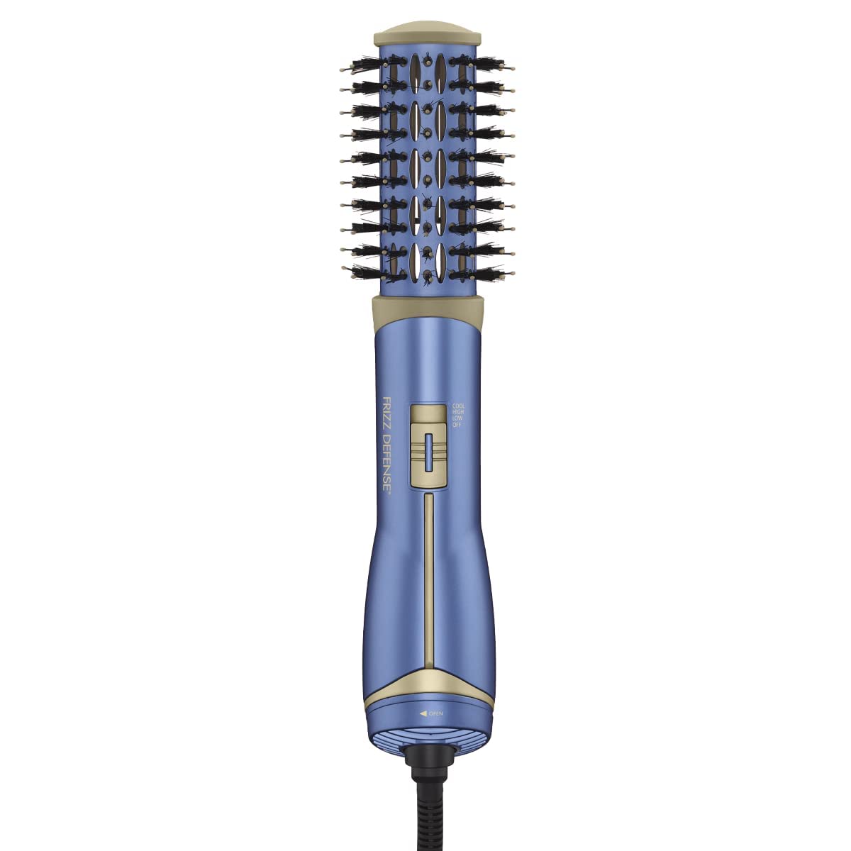 Conair BC850 before and after hair comparison showing reduced frizz