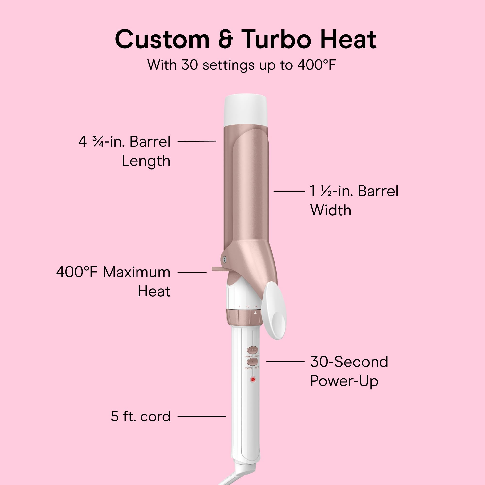 Conair cool tip detail for safe grip and comfortable styling benefit