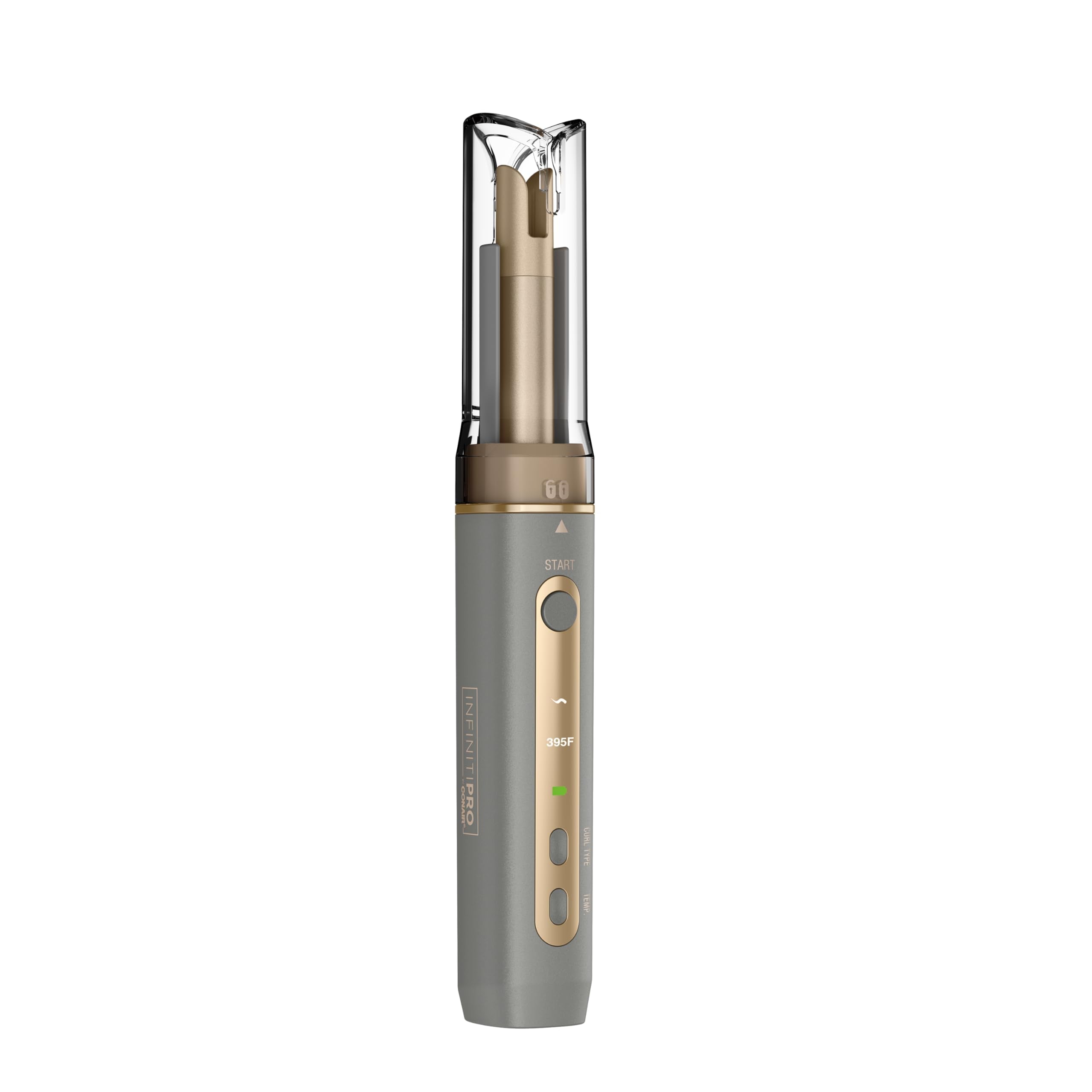 Conair Curl Secret MINI front view showing compact cordless design and controls
