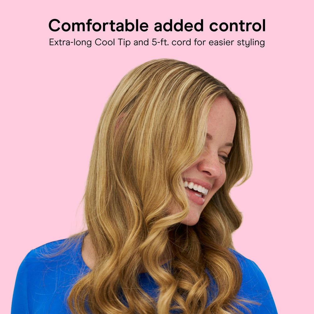 Conair five-foot swivel cord and plug for comfortable reach and tangle-free styling