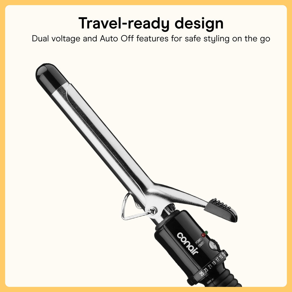 Conair curling iron packaging and contents ready for unboxing and storage