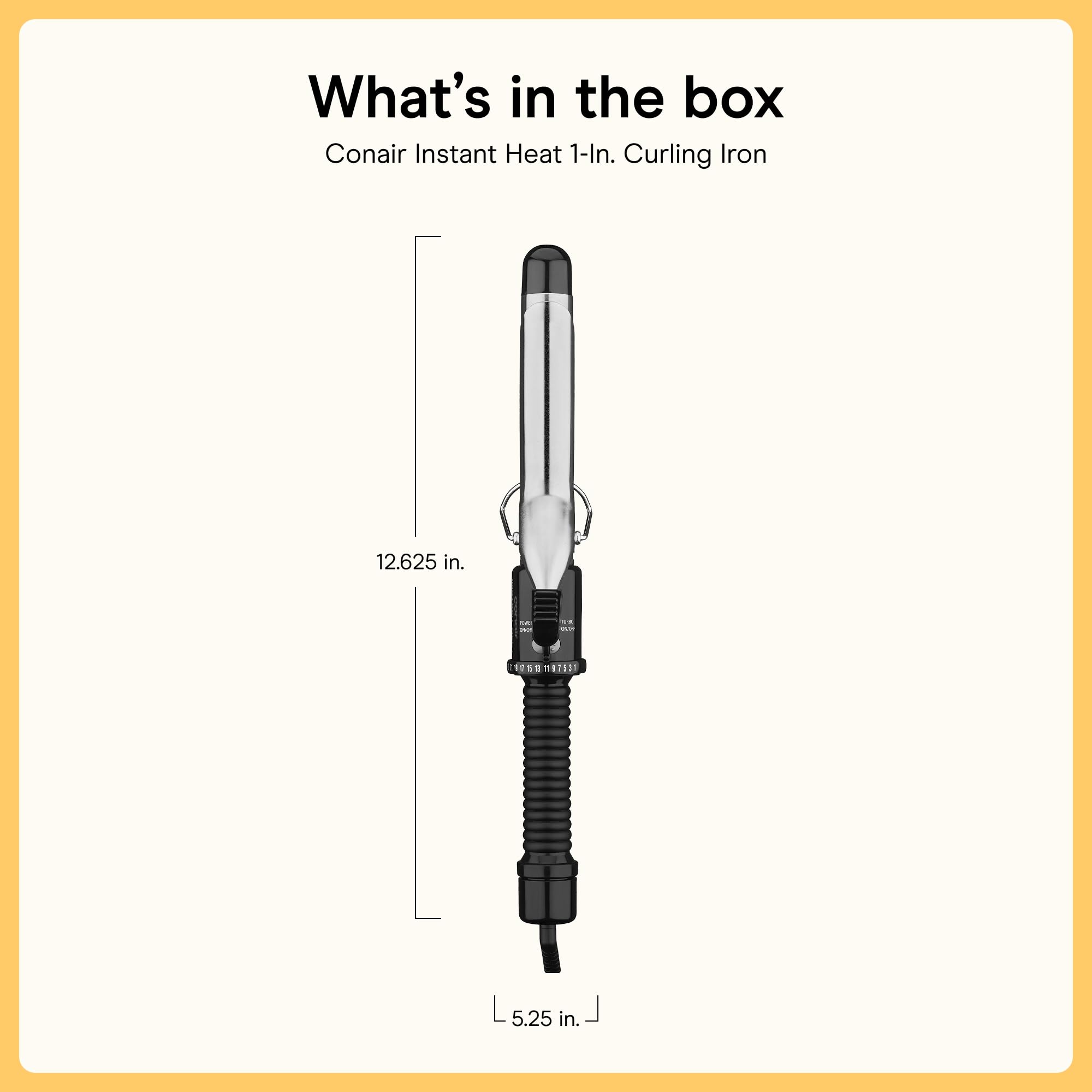 Conair curling iron packed in a travel bag demonstrating dual voltage travel convenience