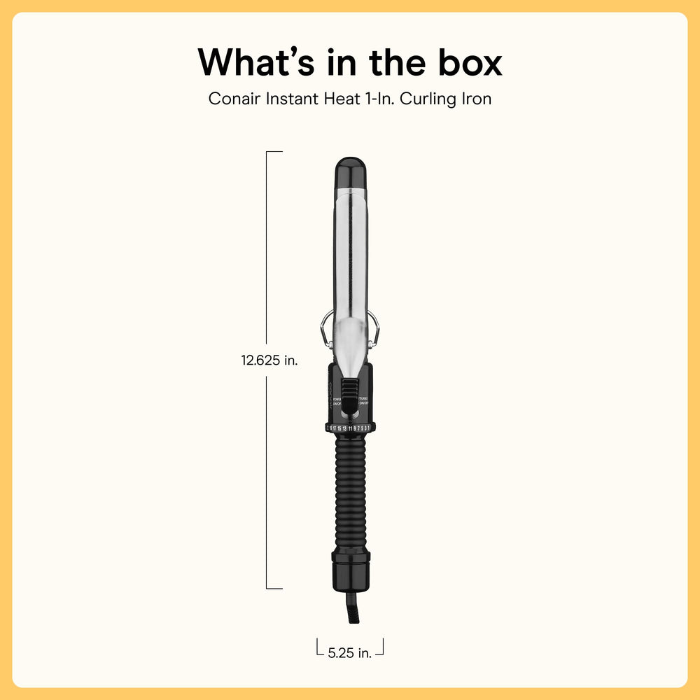 Conair curling iron packed in a travel bag demonstrating dual voltage travel convenience