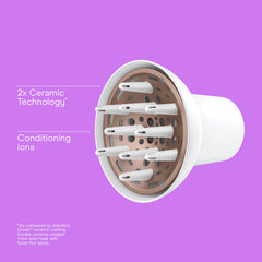 Conair close-up of volumizing fingers providing gentle root lift