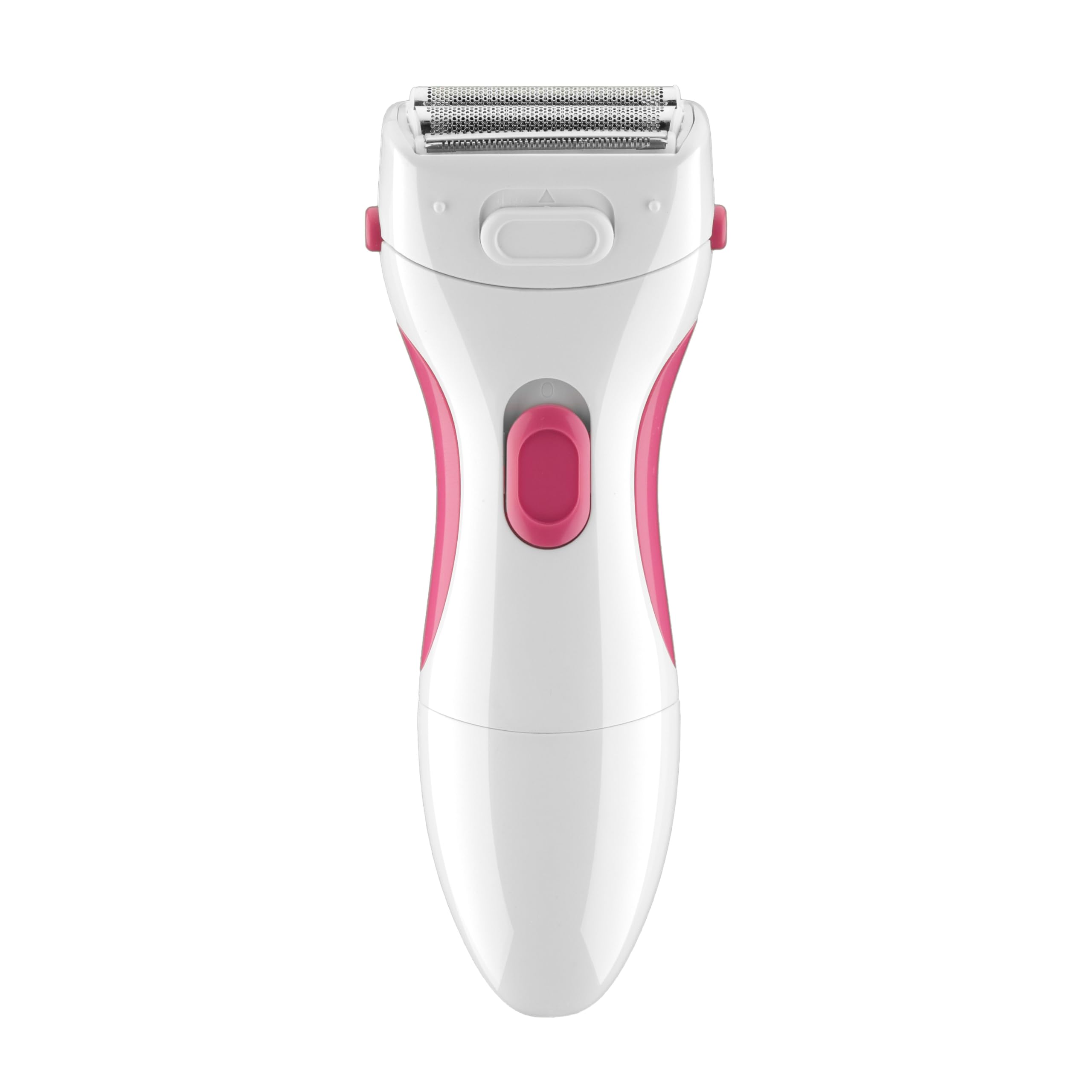 Conair dual foil shaver front view showing compact design and travel benefit