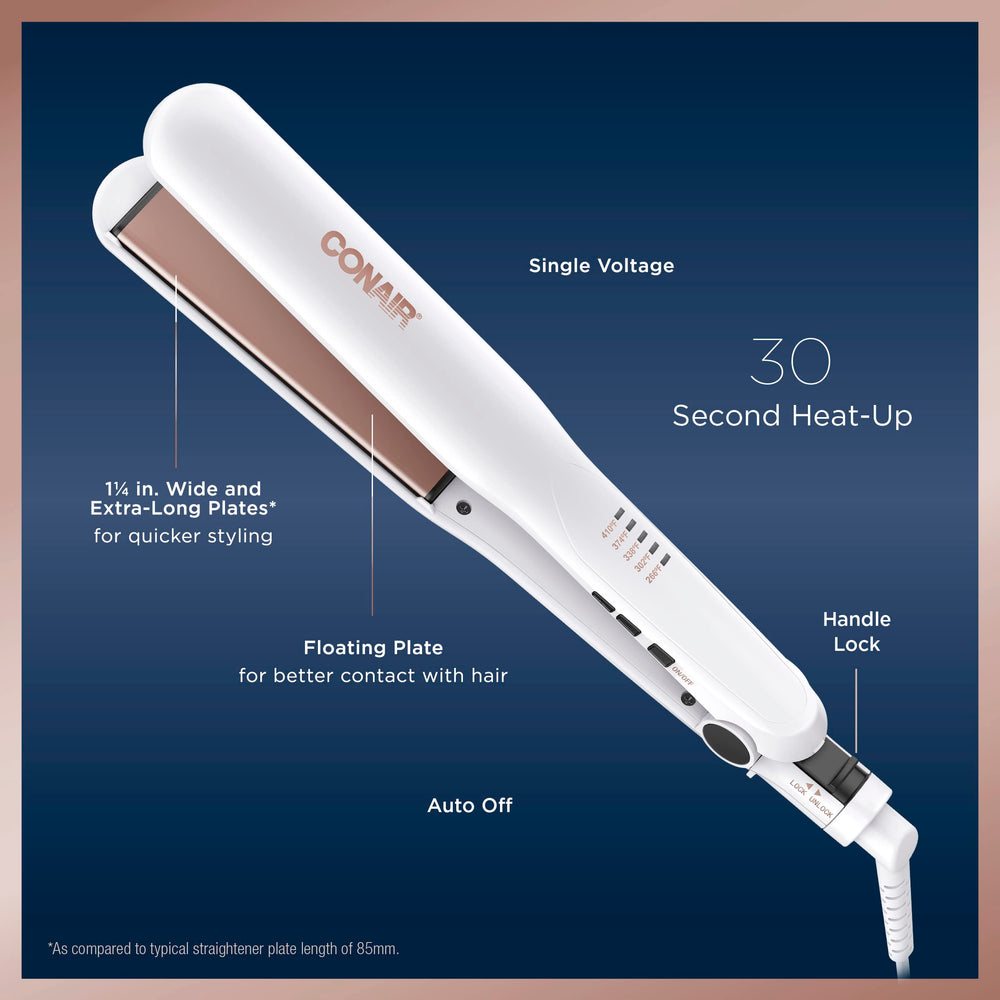 Conair floating plate action demonstrating adaptive pressure for less hair tugging