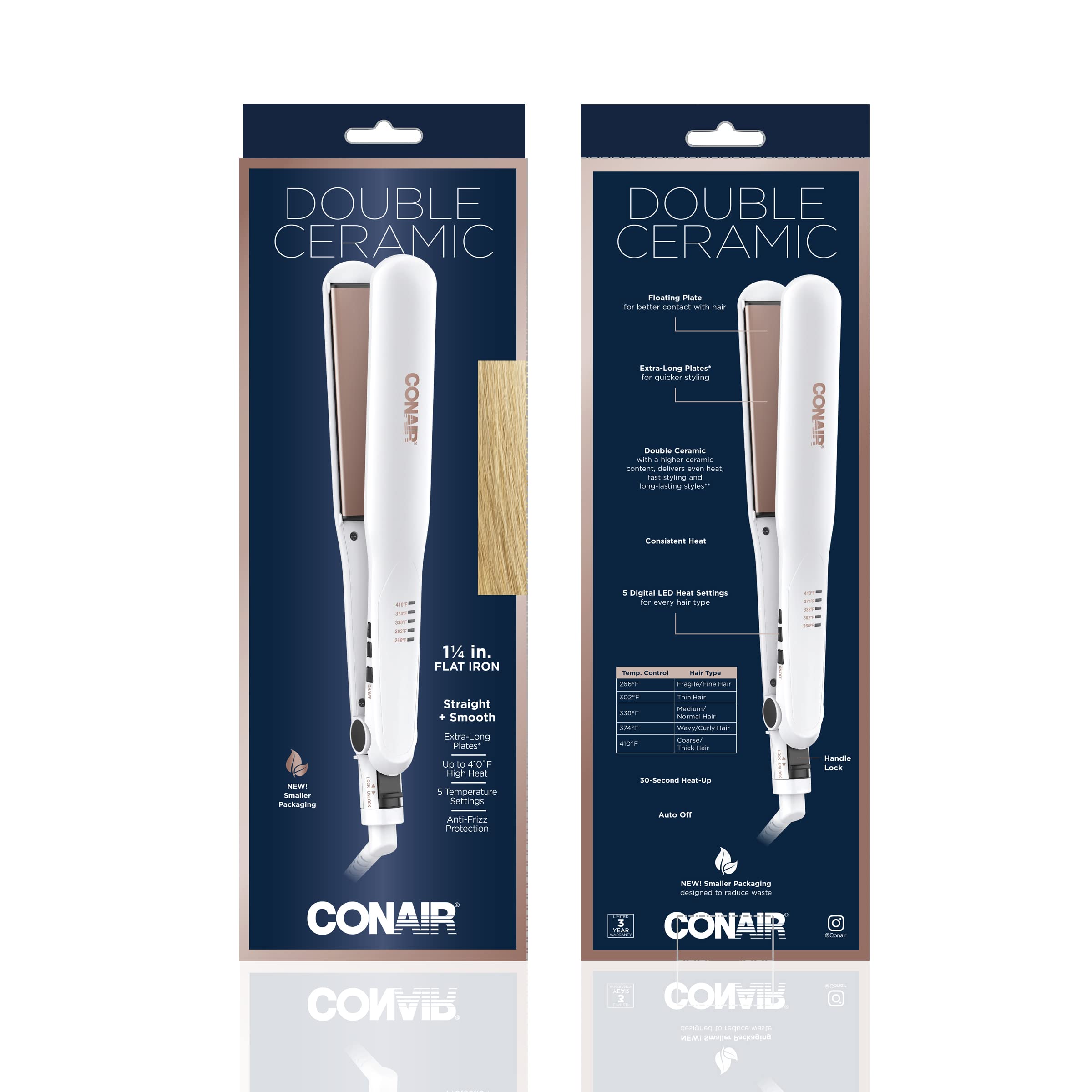 Conair flat iron on bathroom counter suggesting everyday styling convenience