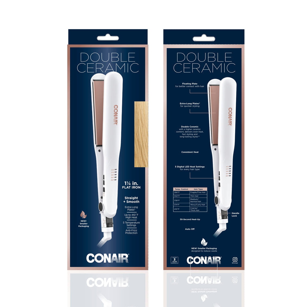Conair flat iron on bathroom counter suggesting everyday styling convenience