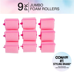 Conair foam roller close-up of spongy texture providing gentle grip and comfortable overnight wear