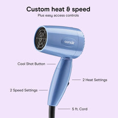 Conair focused nozzle closeup emphasizing targeted airflow for smoothing
