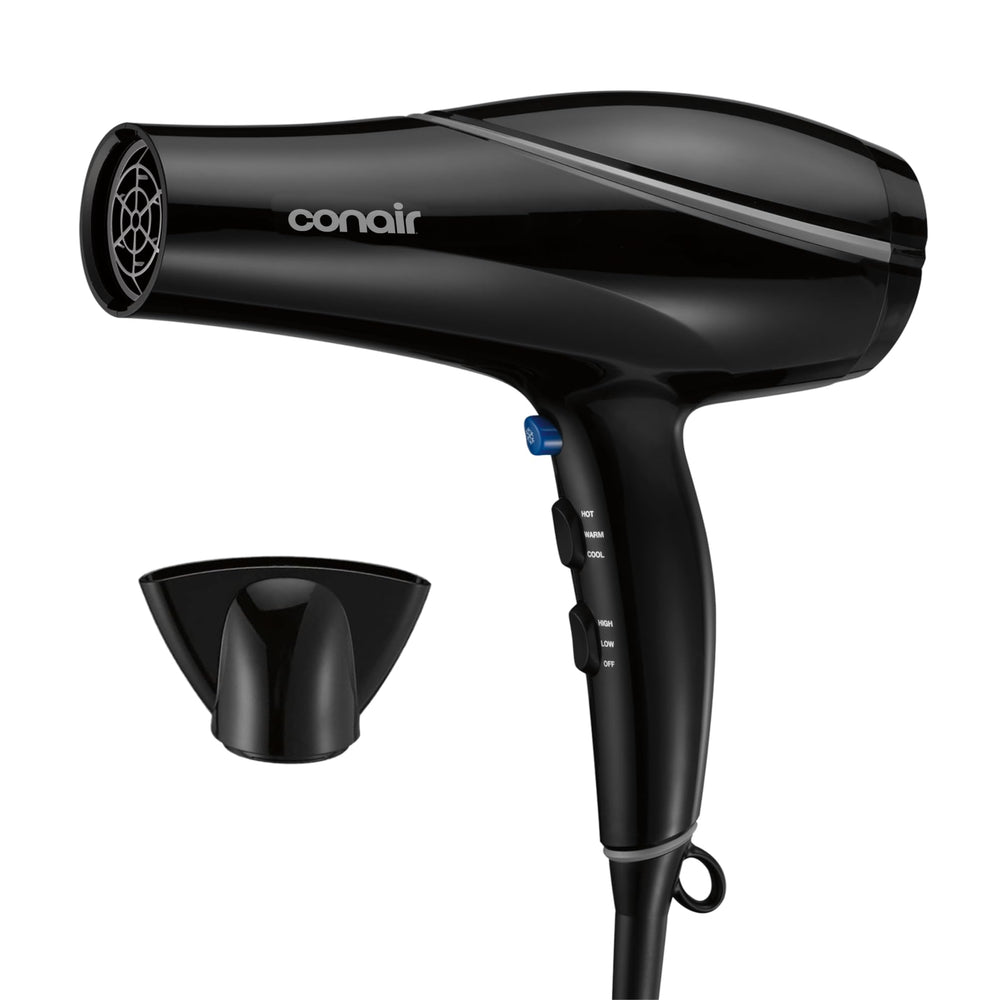 Conair front view hair dryer showing sleek shape and fast drying benefit