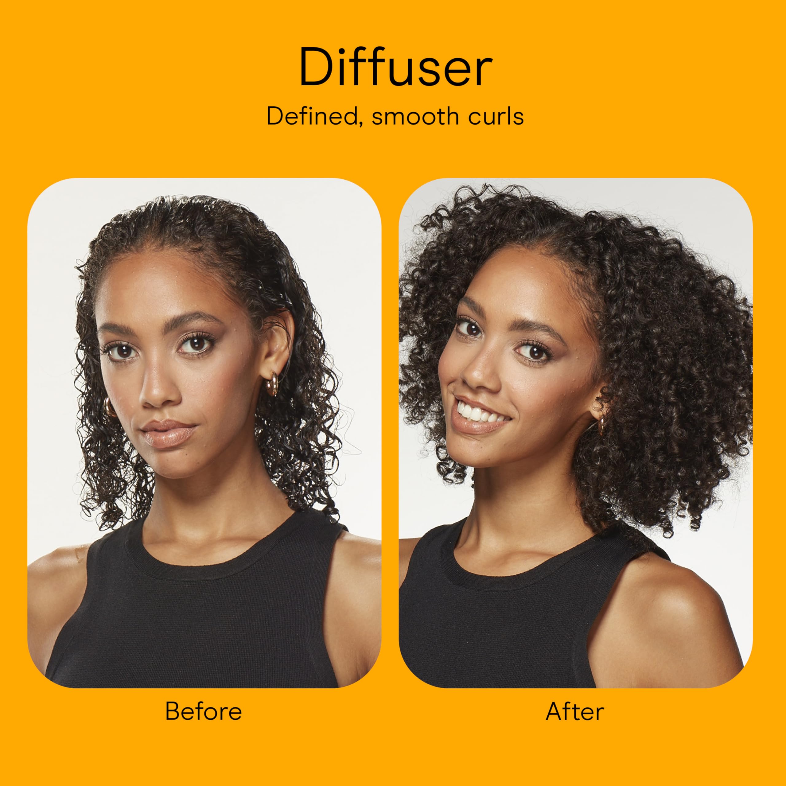 Conair in use with concentrator smoothing hair strands for sleek finish