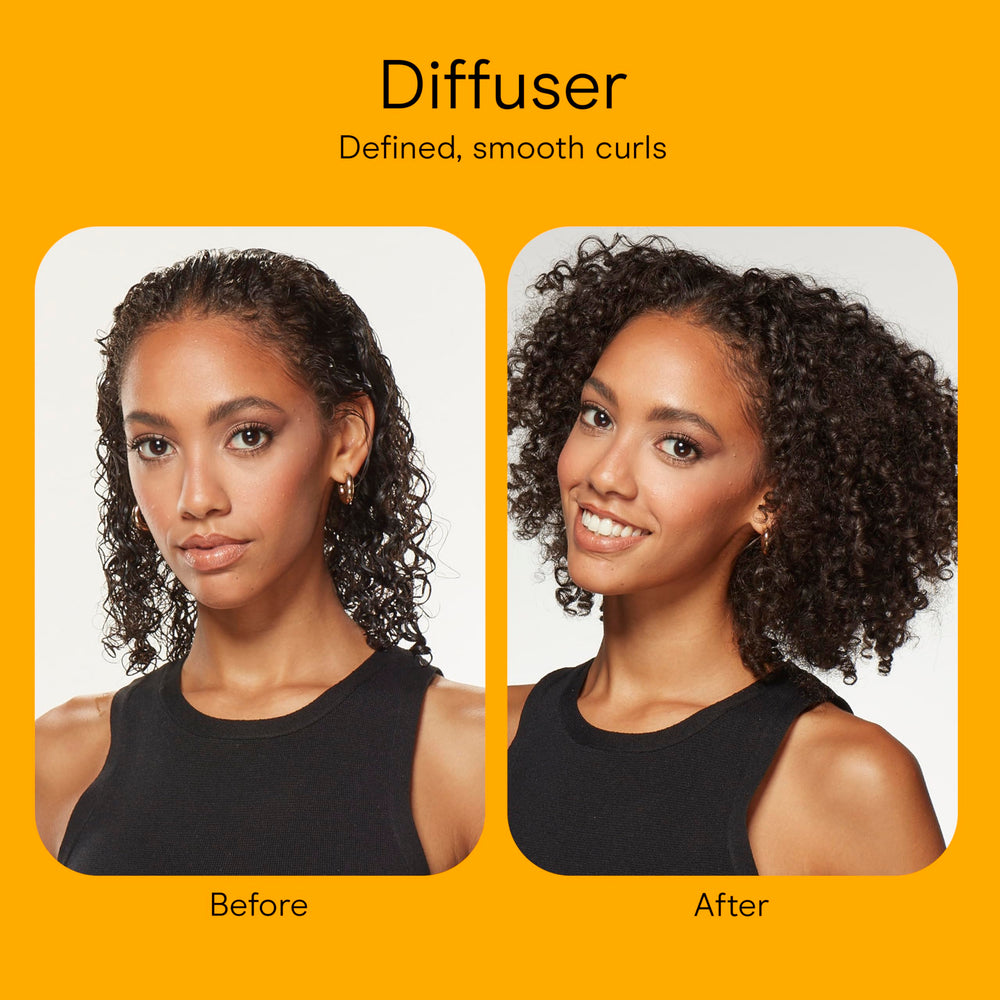 Conair in use with concentrator smoothing hair strands for sleek finish