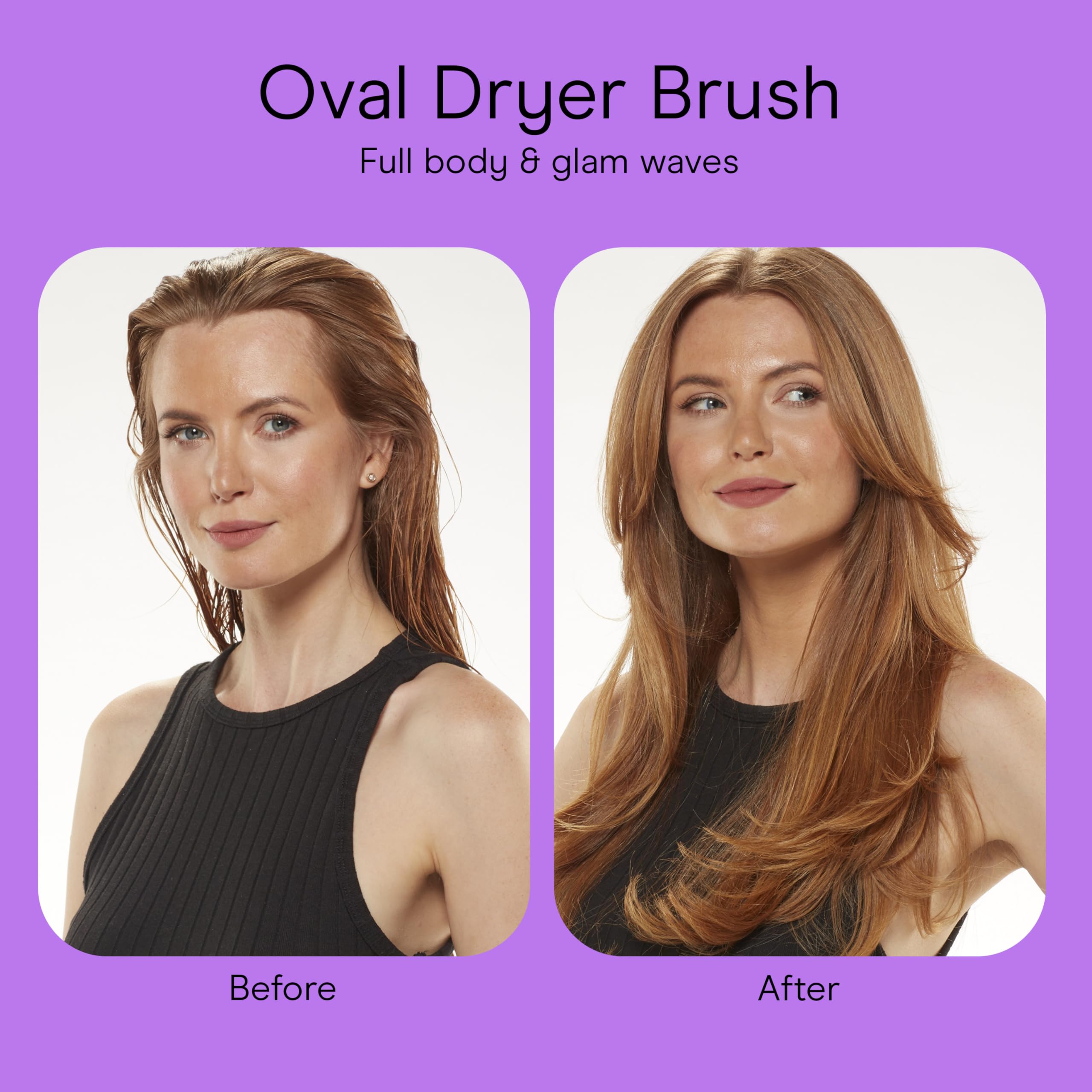 Conair INFINITIPRO styled hair texture and shine after using brush