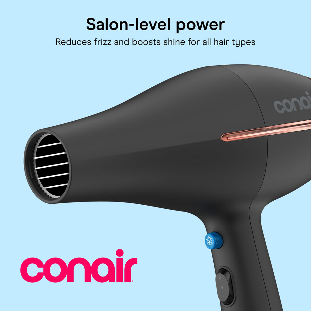 Conair InfinitiPRO with diffuser attached demonstrating improved curl definition