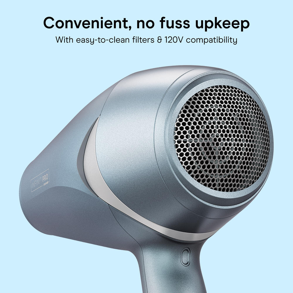 Conair InfinitiPRO used to diffuse curls showing increased bounce and reduced frizz