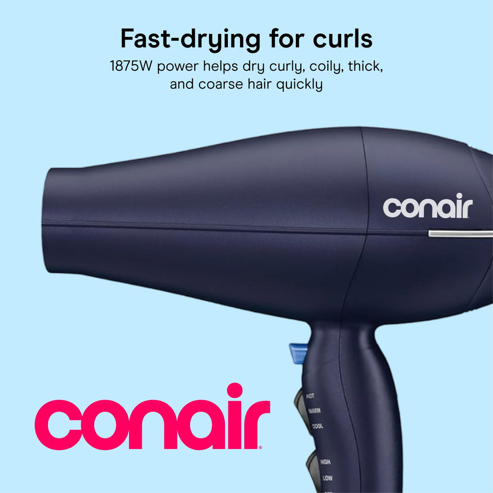 Conair multi-chamber diffuser close-up highlighting curl-friendly airflow