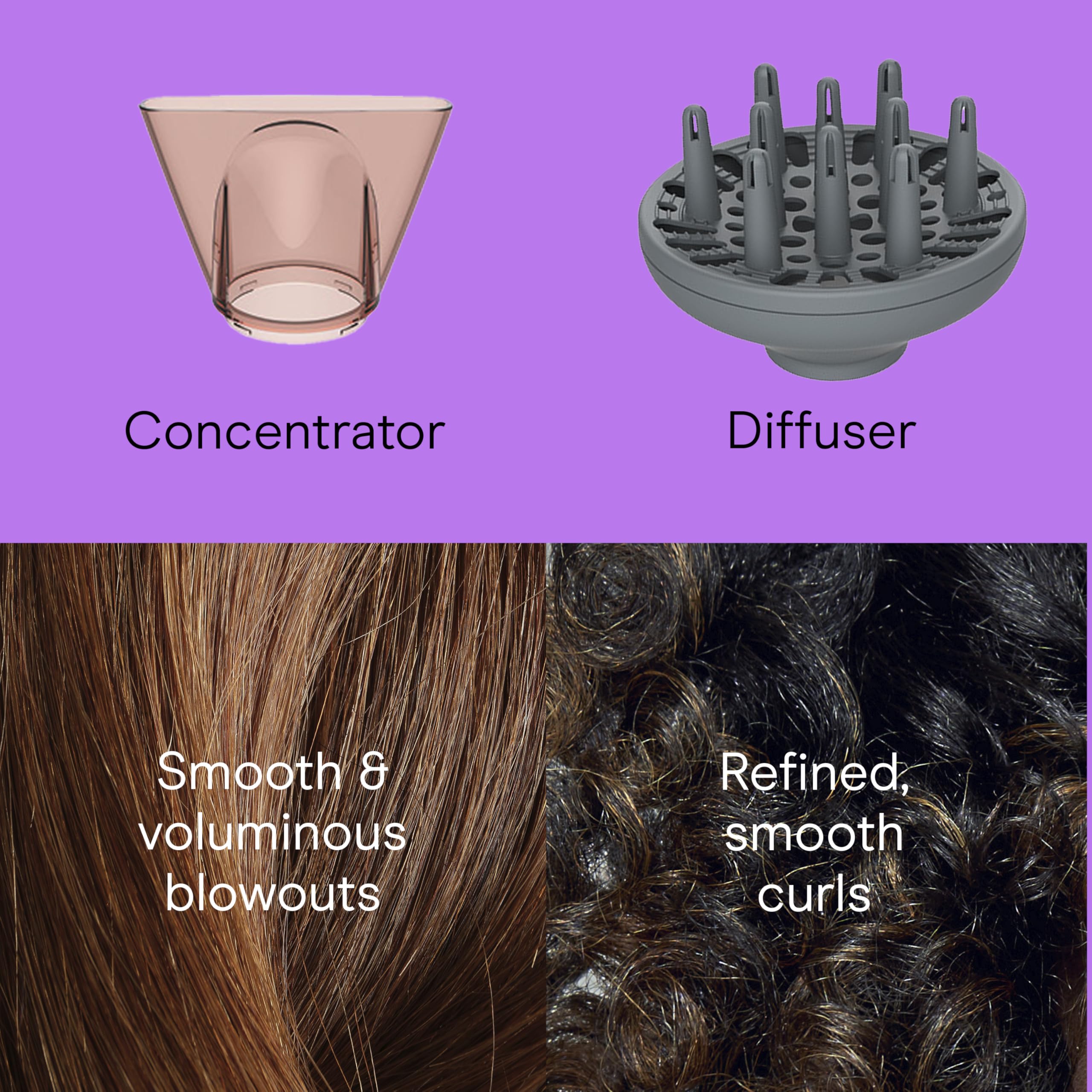 Conair INFINITIPRO size comparison next to hand to illustrate compact portability