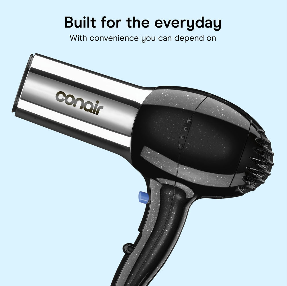 Conair ionic in use blowdrying long hair for quicker styling benefit