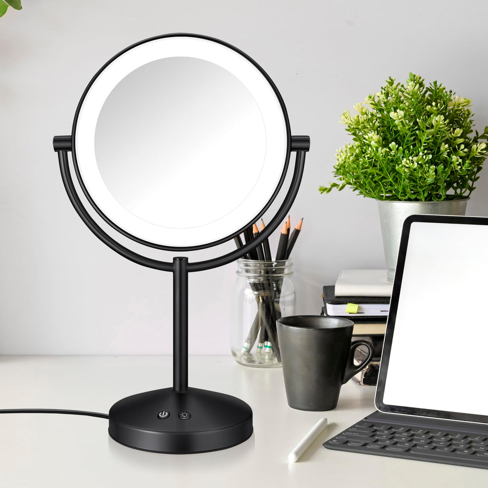 Conair LEDs lit in different modes demonstrating adjustable lighting for true tones