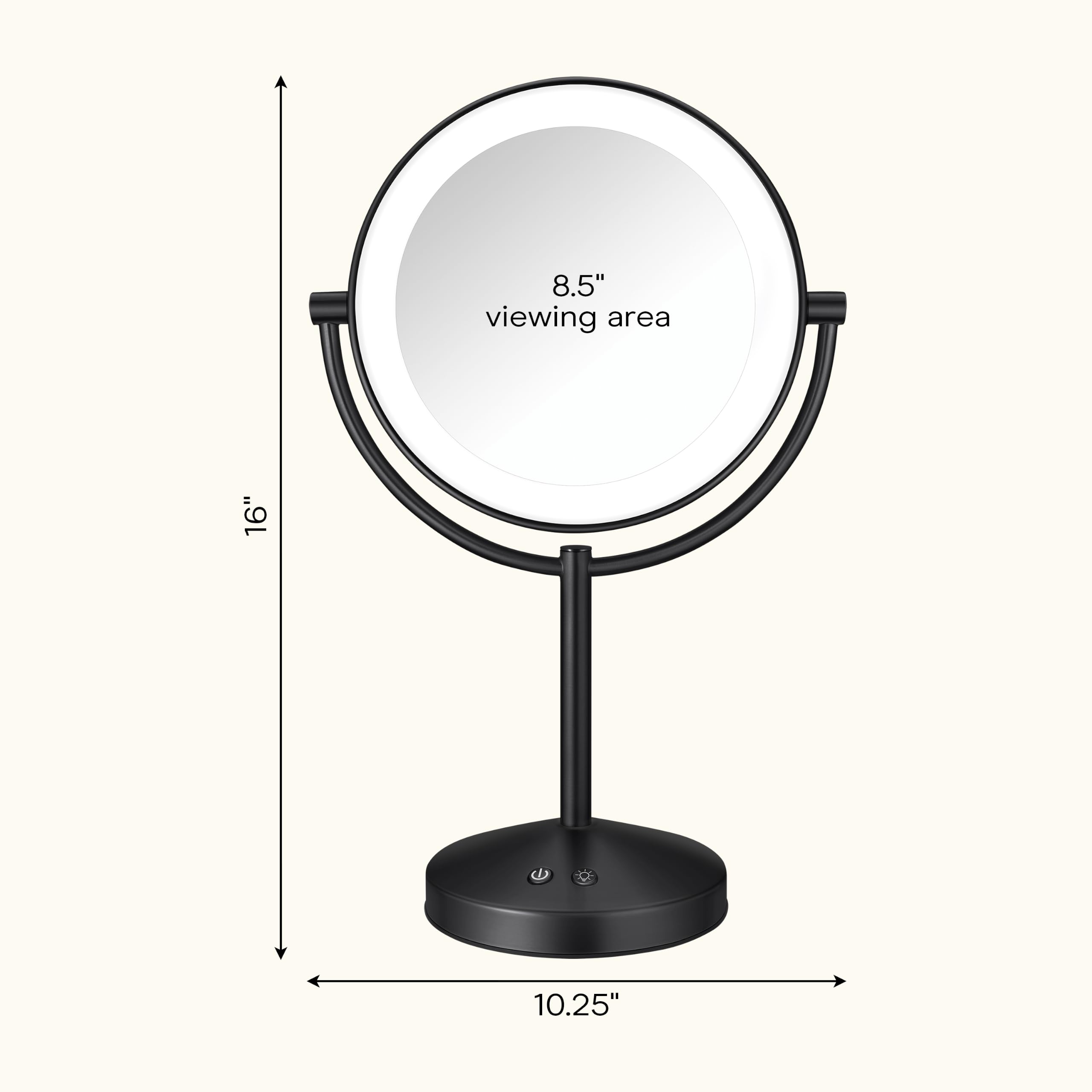 Conair mirror in vanity setting demonstrating practical use for daily routines