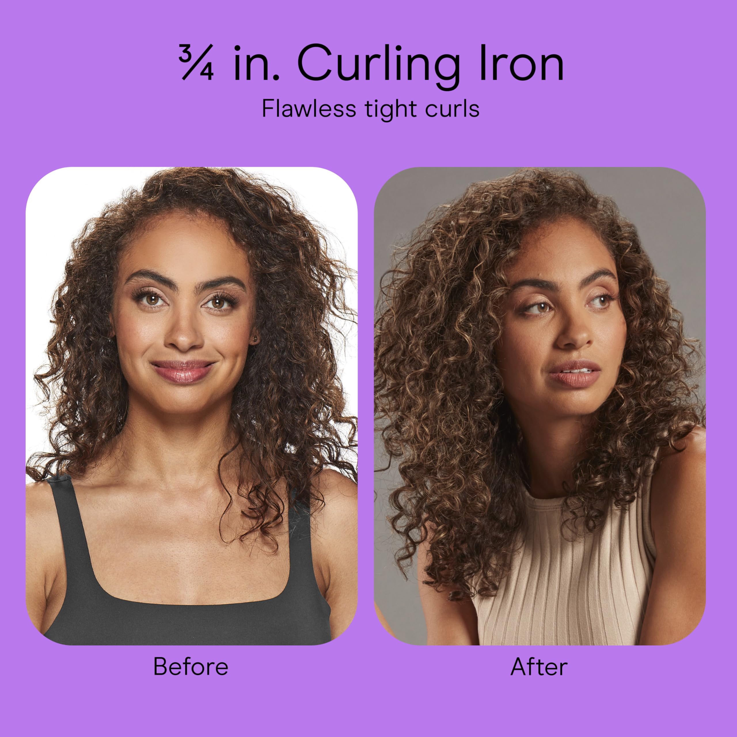 Conair curling iron staged on bathroom counter conveying everyday styling confidence