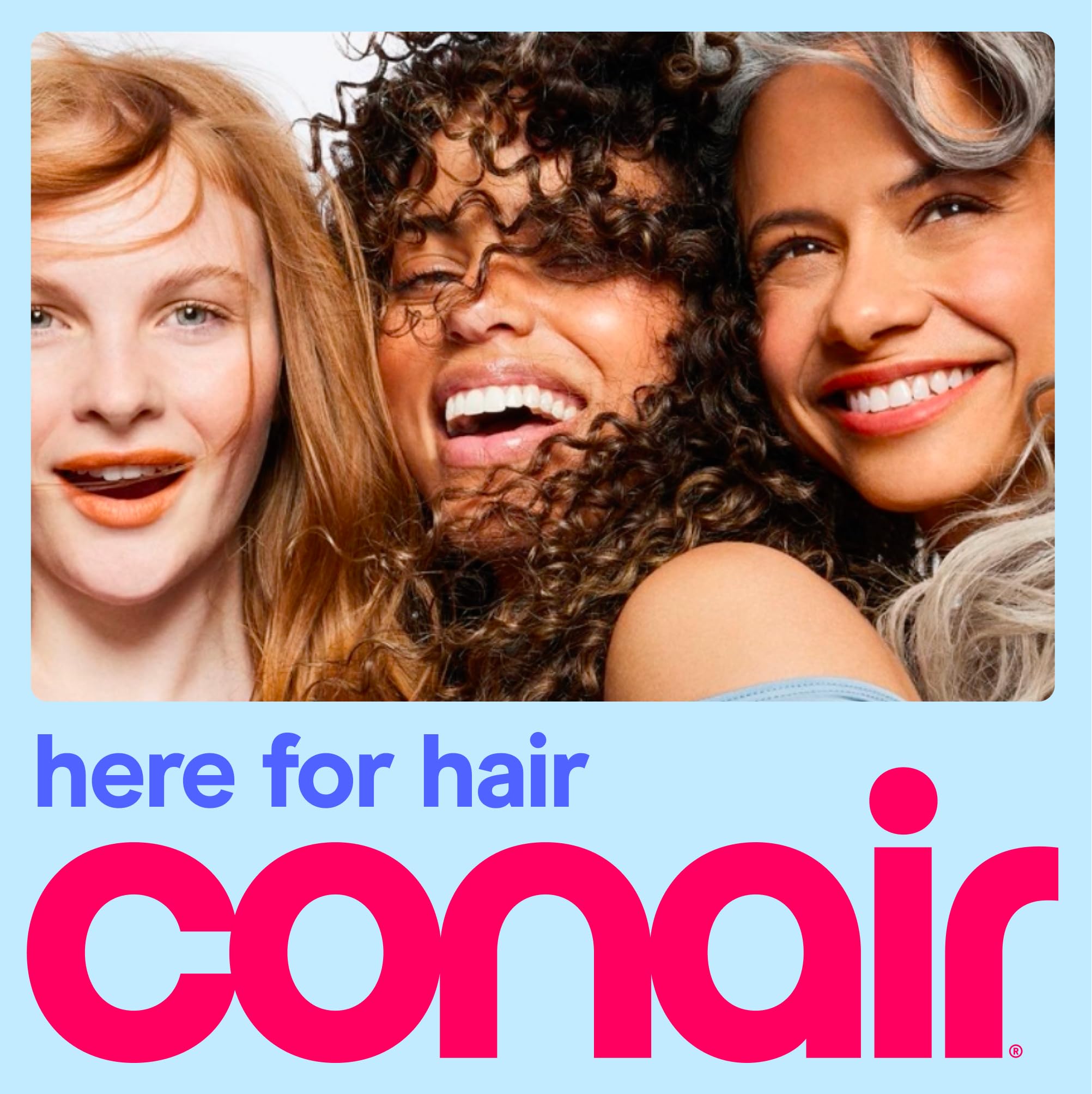 Conair lifestyle on bathroom counter showing daily-use convenience