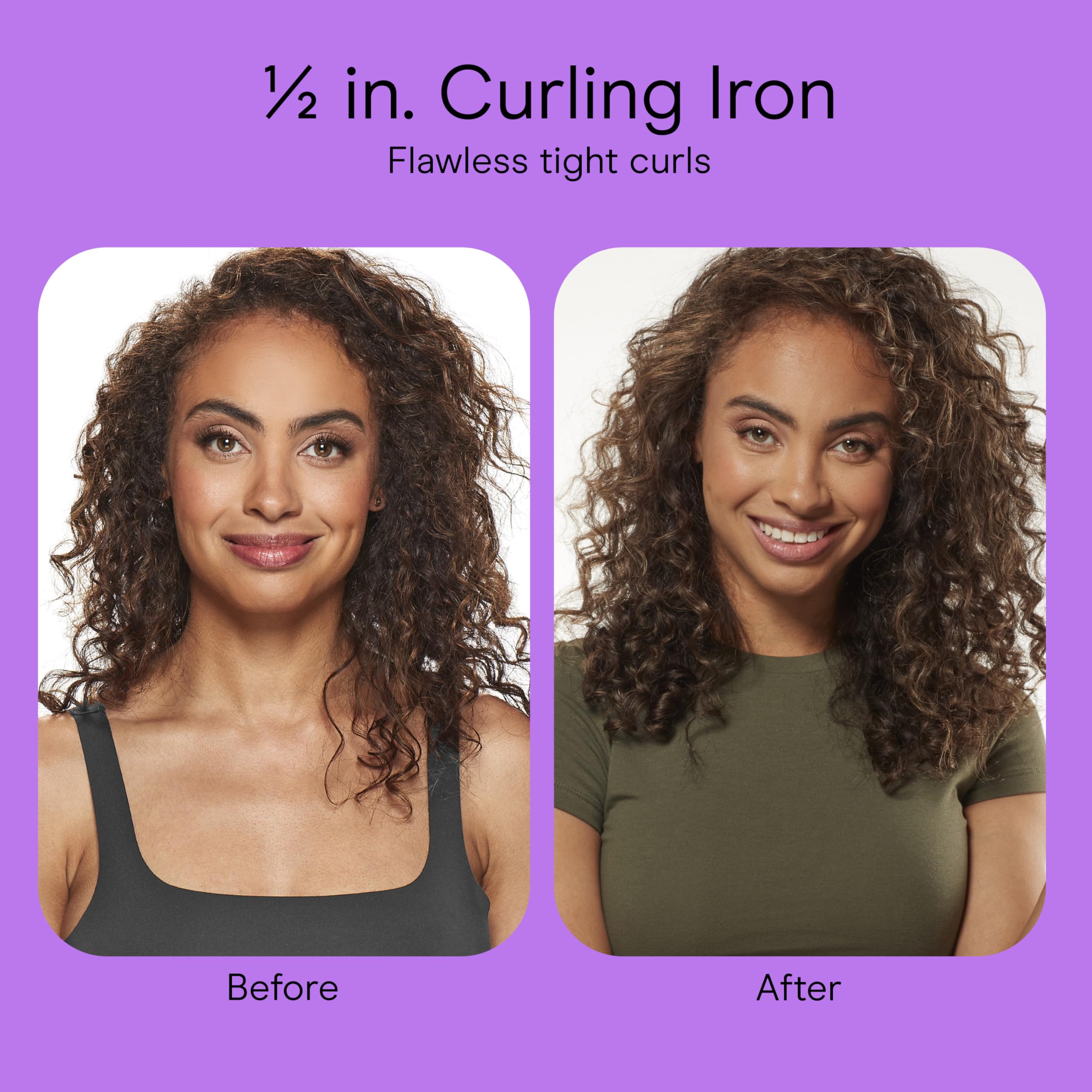 Conair curling iron packaging and included claw clip shown together for unboxing and accessories