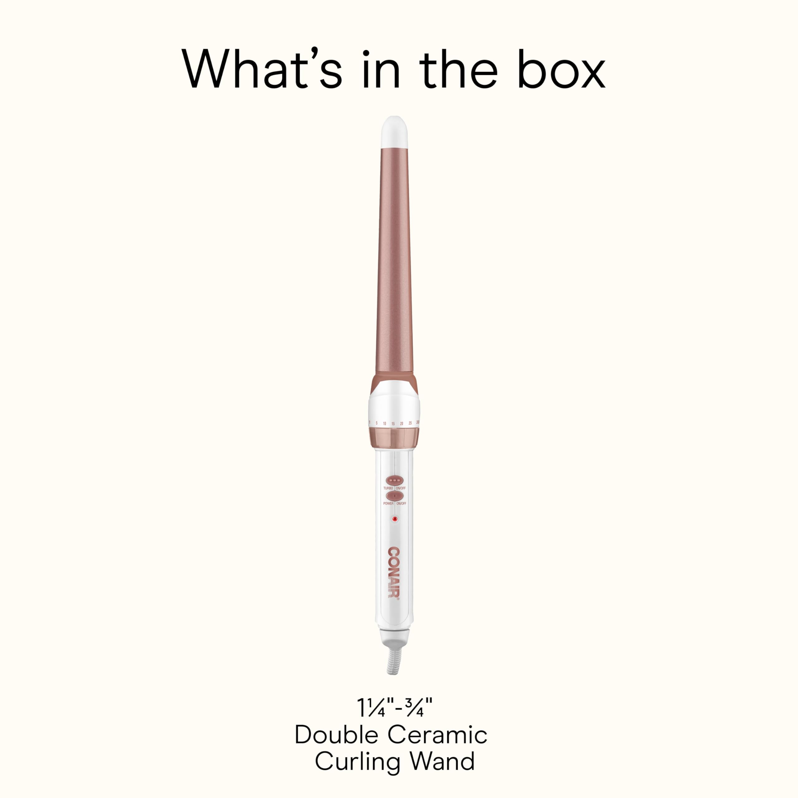 Conair retail packaging image highlighting features and included safety details