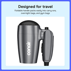 Conair side profile highlighting nozzle for focused airflow and styling control