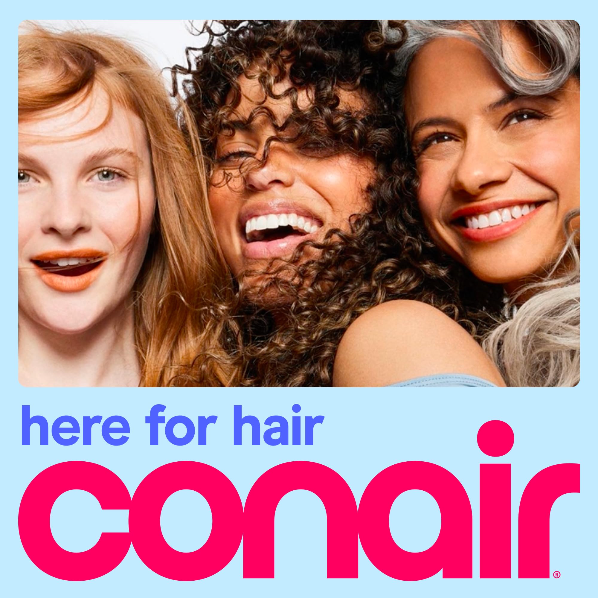 Conair dryer next to ruler showing compact size and five-foot cord reach