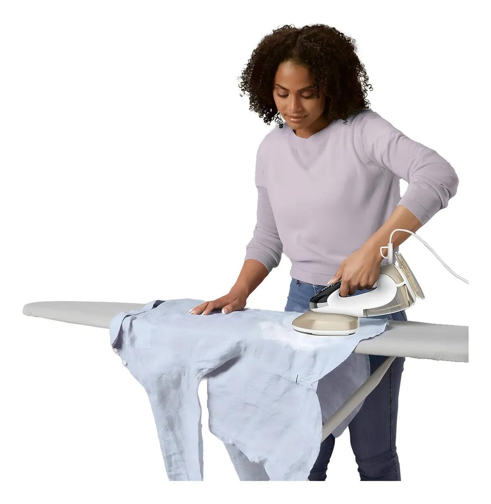 Conair unit beside carry-on luggage showing travel-ready size and space-saving benefit