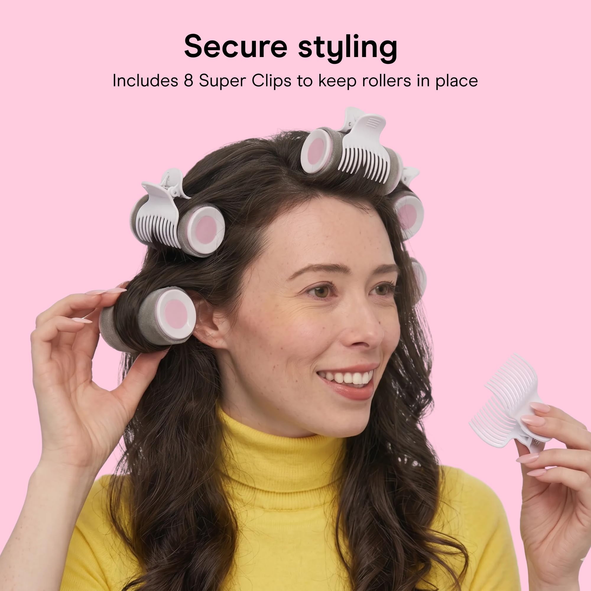 Conair styling in use on medium-length hair creating loose waves and body